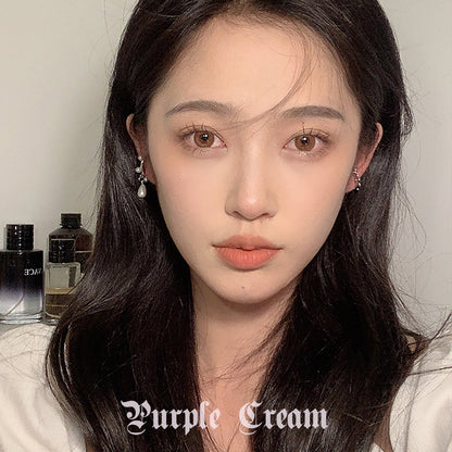 Purple Cream Pearl Ear Cuff Set P906