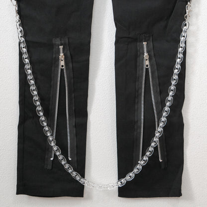 ACDC RAG Moon Bunny Dolls Skinny Bondage Pants BLACK