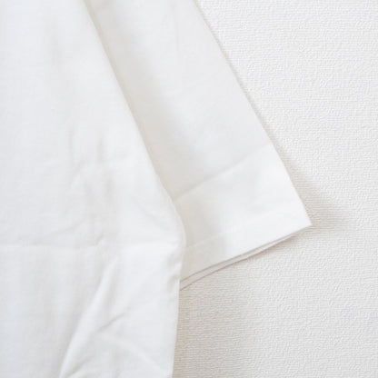 Nameneko Back Photo Over Silhouette Short Sleeve T-Shirt WHITE