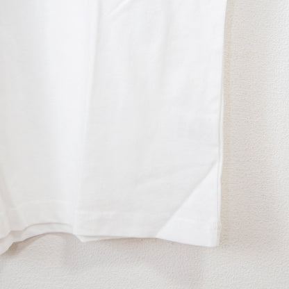 Nameneko Back Photo Over Silhouette Short Sleeve T-Shirt WHITE