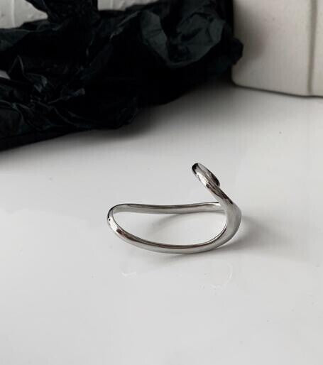 Silver 925 oval line ring SILVER