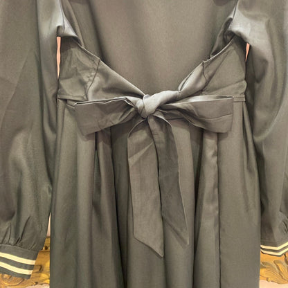 蝶々ワッペンセーラーワンピース BLACK