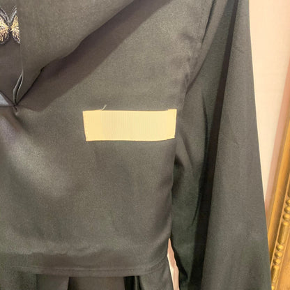 蝶々ワッペンセーラーワンピース BLACK