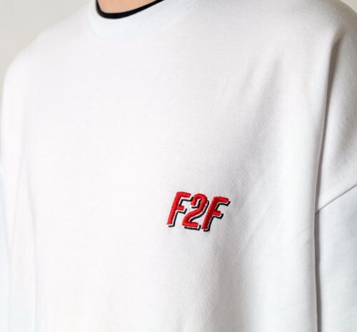 Fake Layered Ponte Long Sleeve T-Shirt WHITE