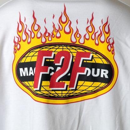 フェイクレイヤード ポンチ ロンT WHITE