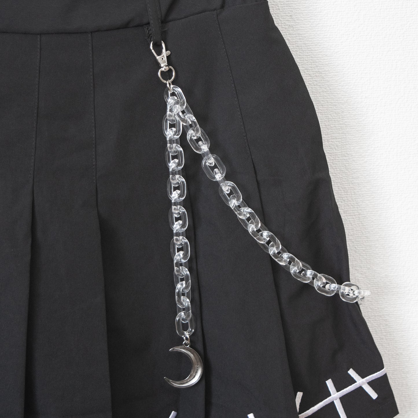 ACDC RAG Moon Bunny Dolls Mini Pleated Skirt BLACK