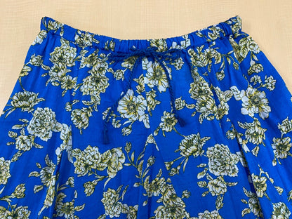 Titilate Valet(TEVALT) フラワープリント コットンボイル ロングフレアスカート