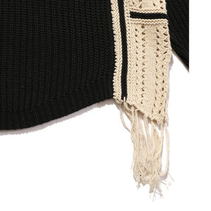 MADE EXTREME Black Air バイカラー BIGニット BLACK