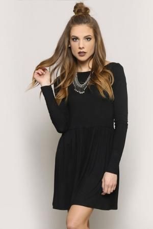 AUTUMN MINI ワンピース - BLACK
