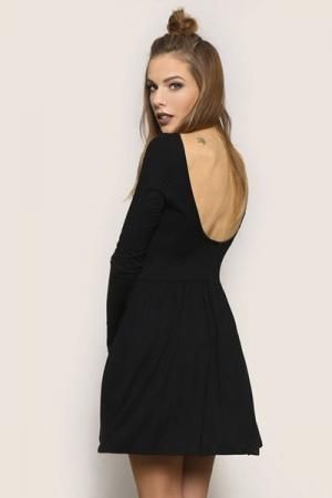 AUTUMN MINI ワンピース - BLACK