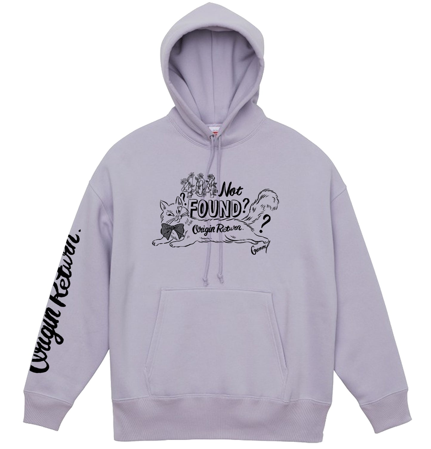 [Shipping in late May] 404 NOT FOUND by Gummy Pullover Hoodie BLACK