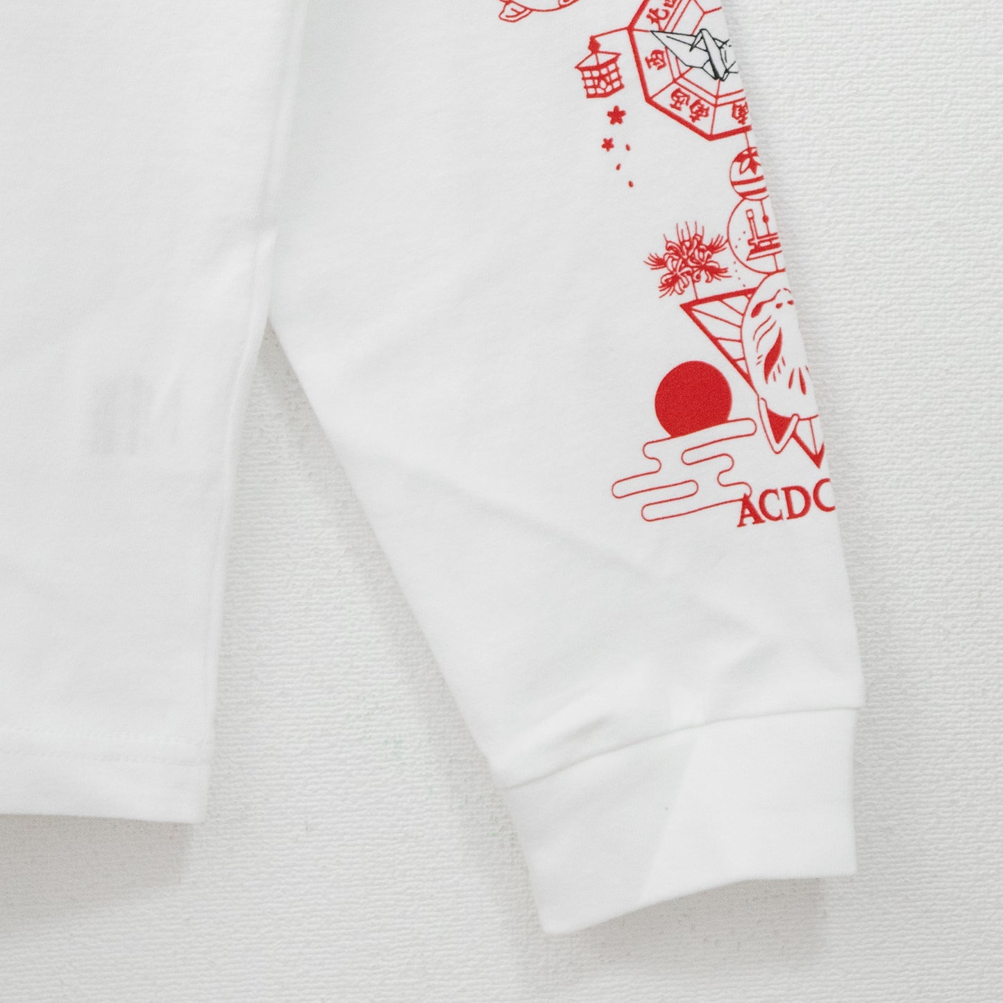 ACDC RAG Made in Japan Inari Long Sleeve T-Shirt WHITE