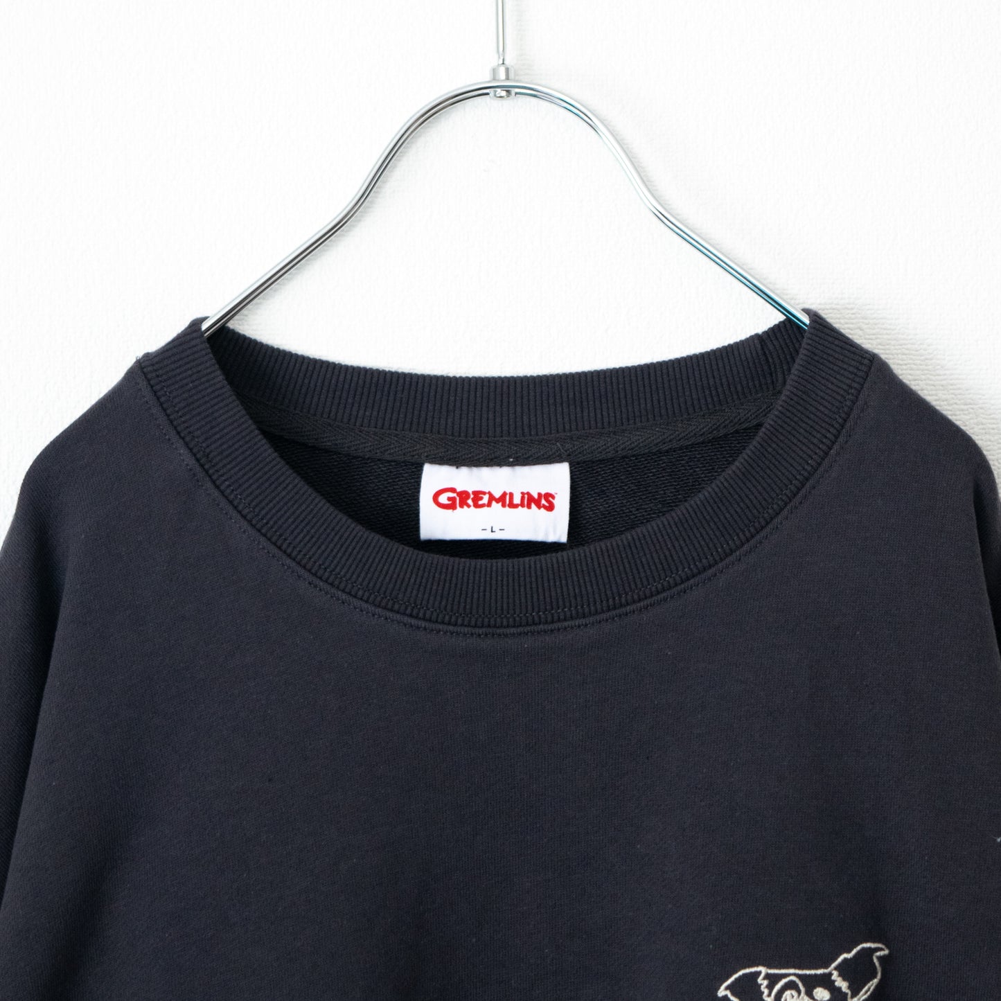 GREMLINS Gremlins Gizmo Doodle Embroidered Sweatshirt Charcoal