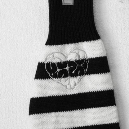 ACDC RAG ICHGO CHA~N 脳みそハート レッグウォーマー BLACK WHITE