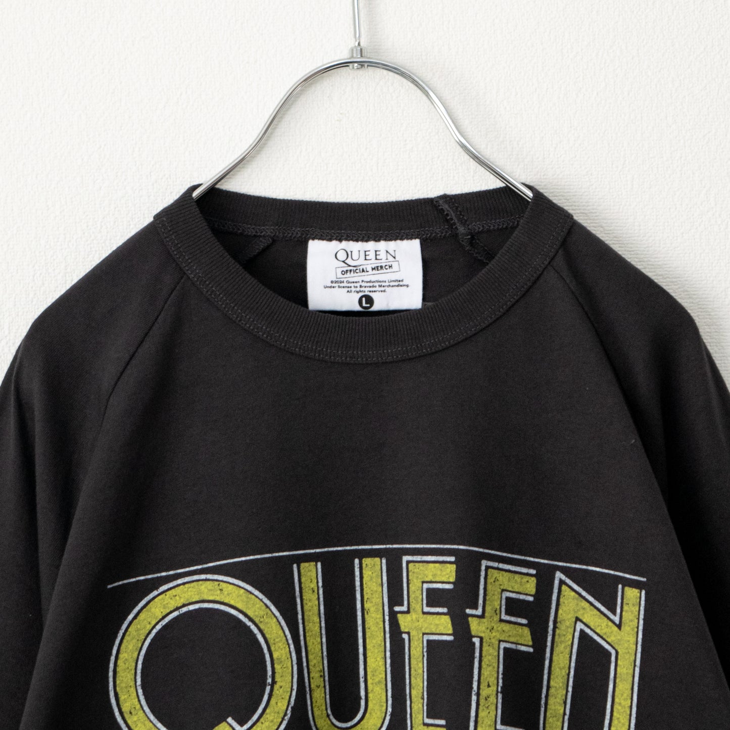 QUEEN フォトプリント ラグラン ロンT CHARCOAL