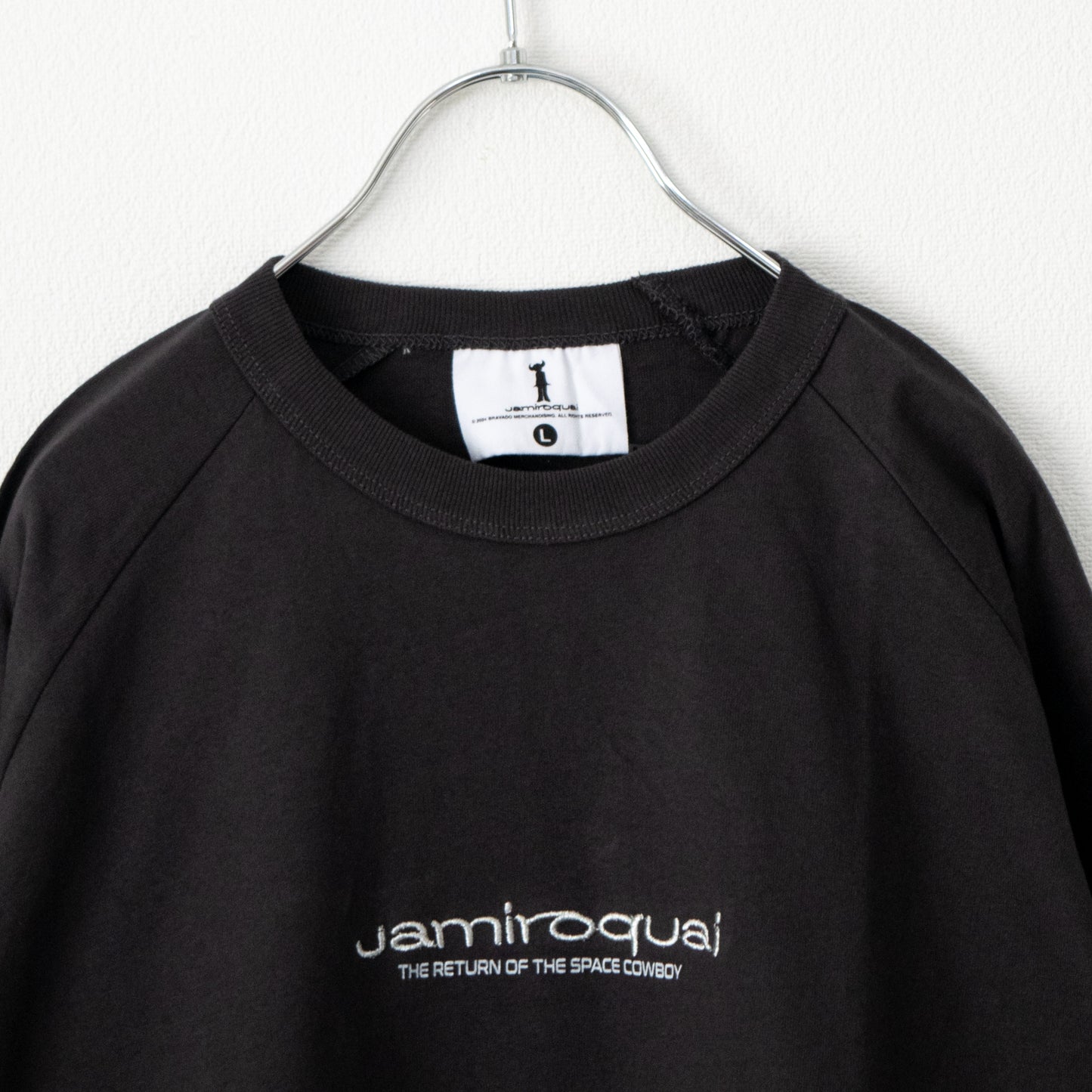 Jamiroquai Raglan Long T-Shirt in Charcoal