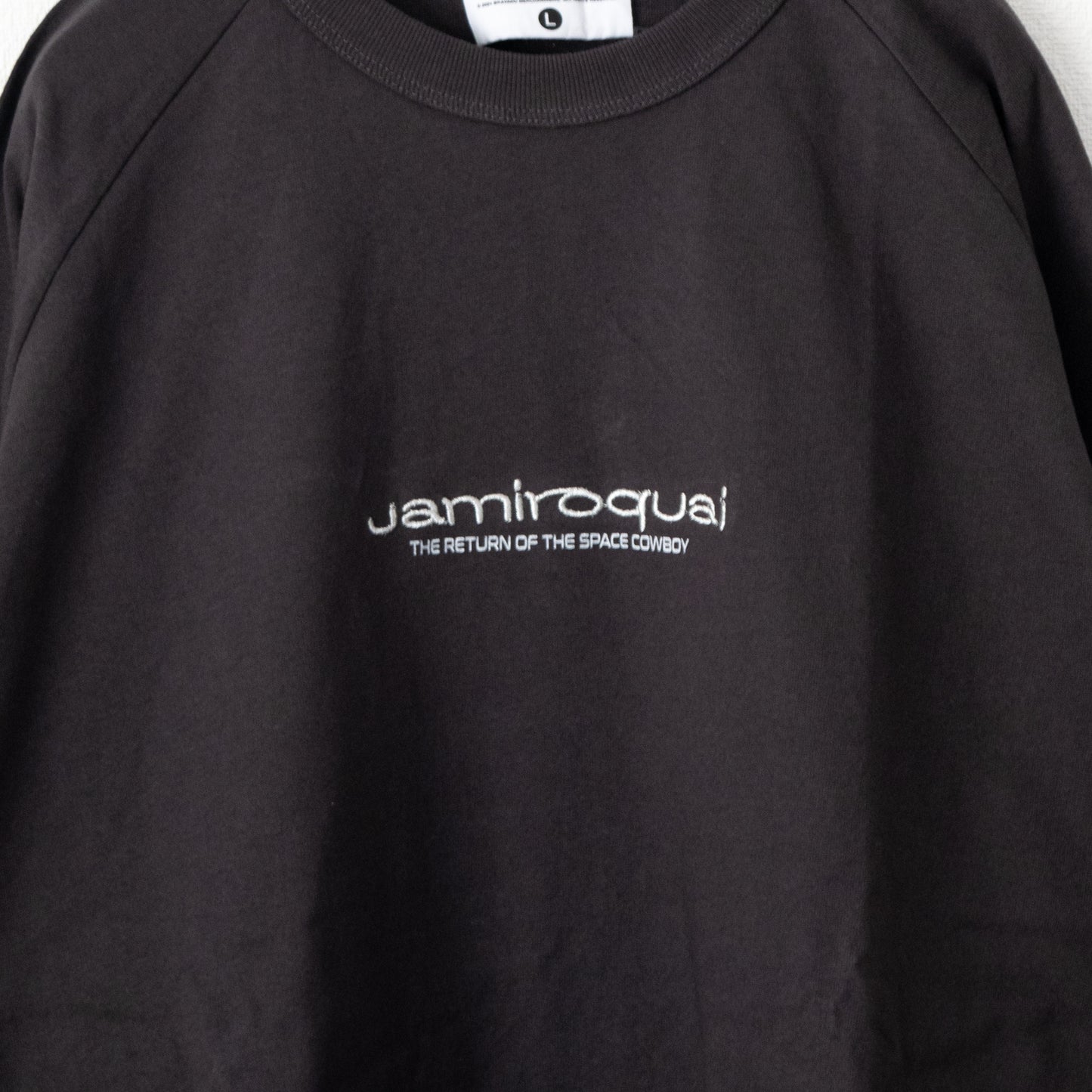 Jamiroquai Raglan Long T-Shirt in Charcoal