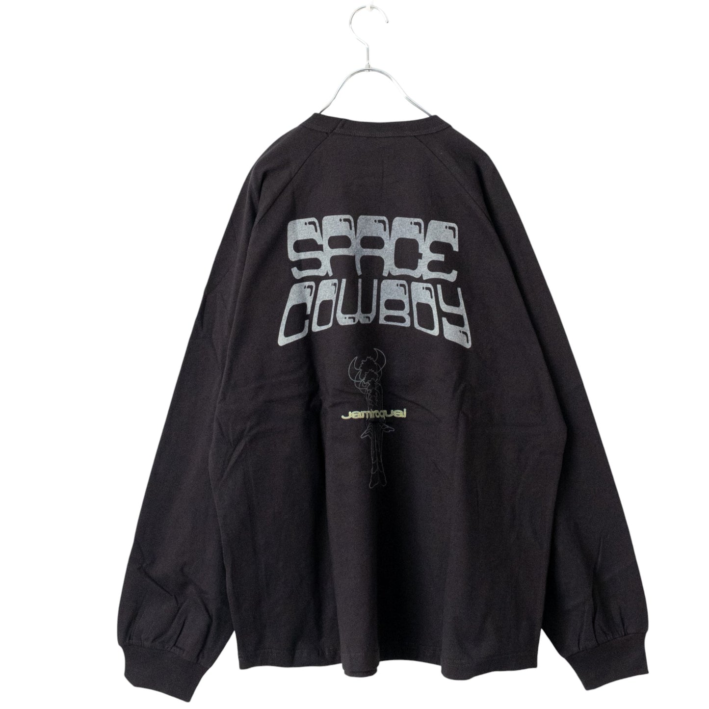 Jamiroquai Raglan Long T-Shirt in Charcoal