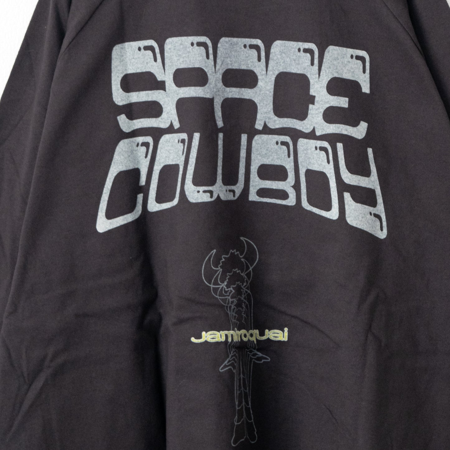 Jamiroquai Raglan Long T-Shirt in Charcoal