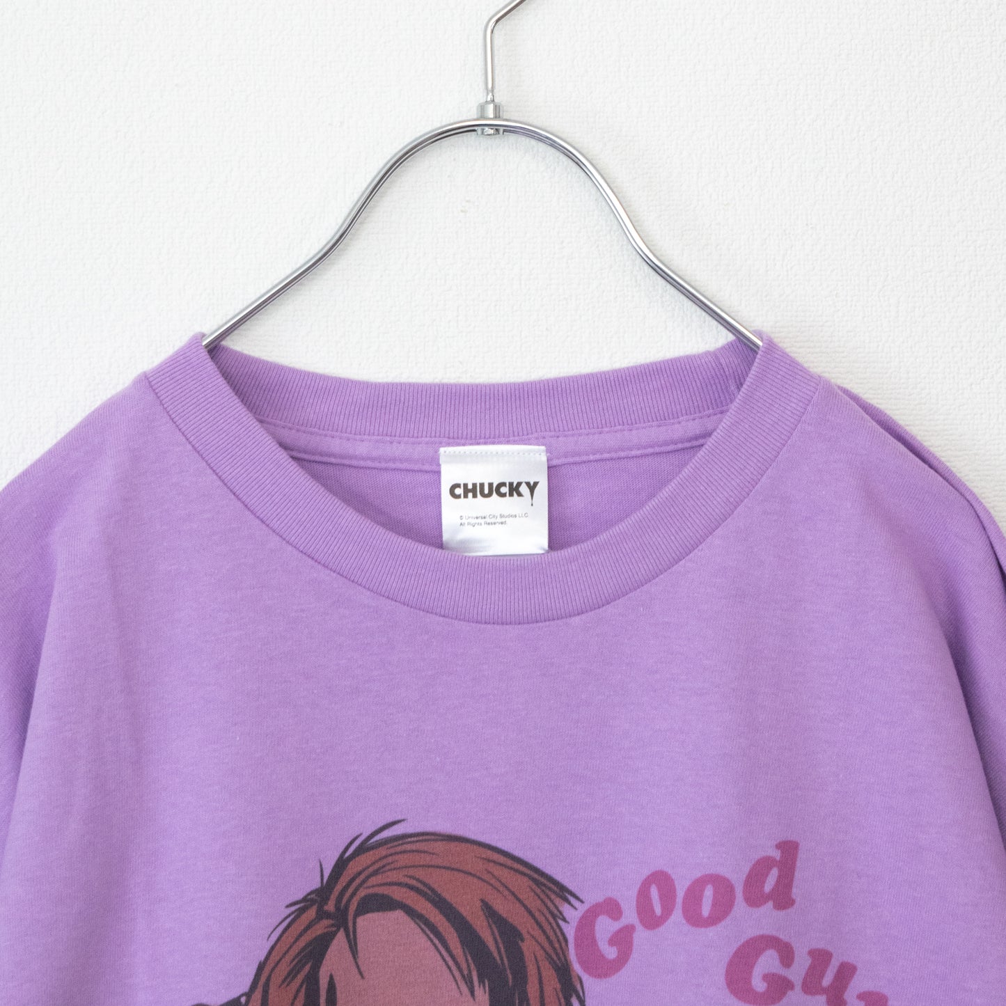Chucky Scissor Long Sleeve T-Shirt Purple UNO1186