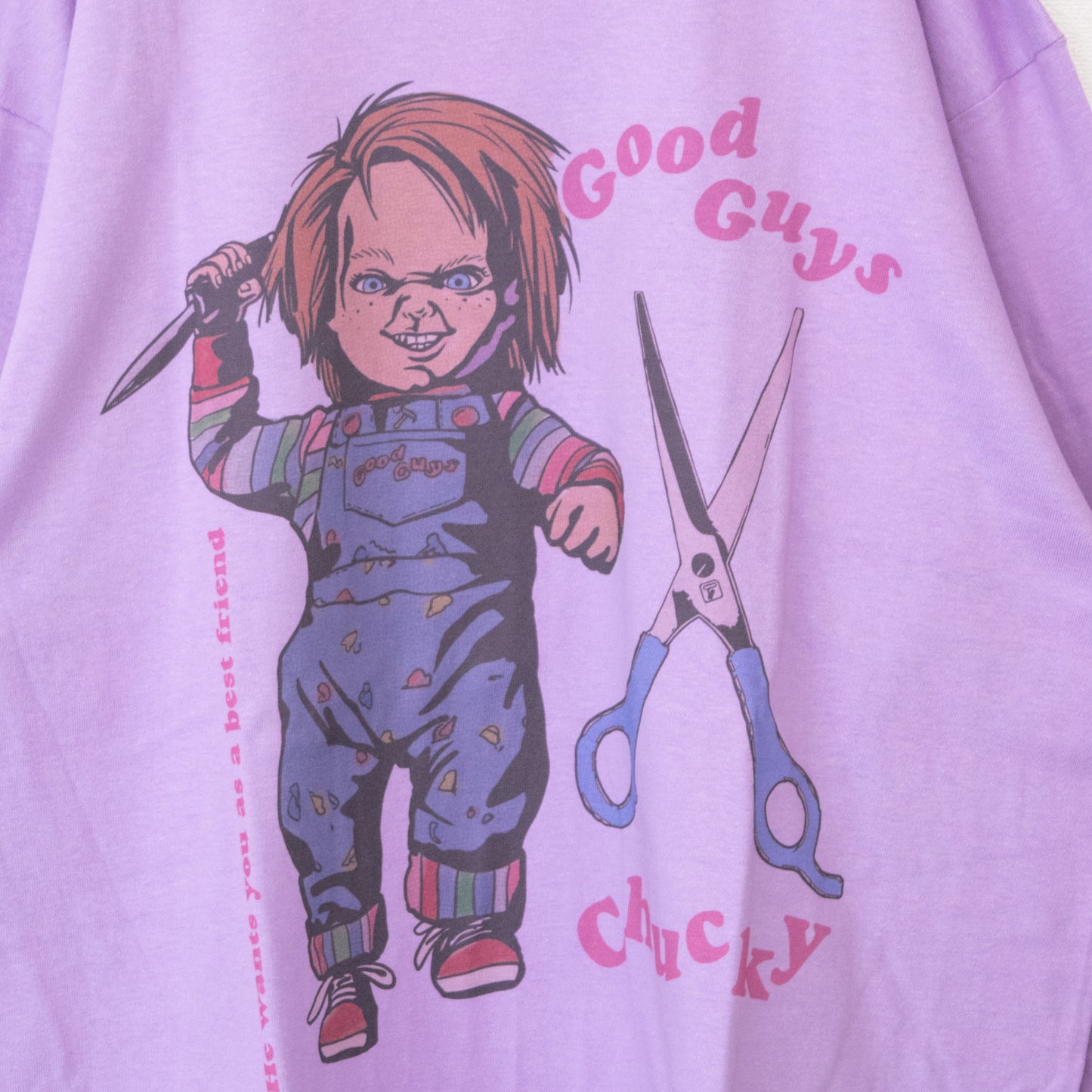 Chucky Scissor Long Sleeve T-Shirt Purple UNO1186