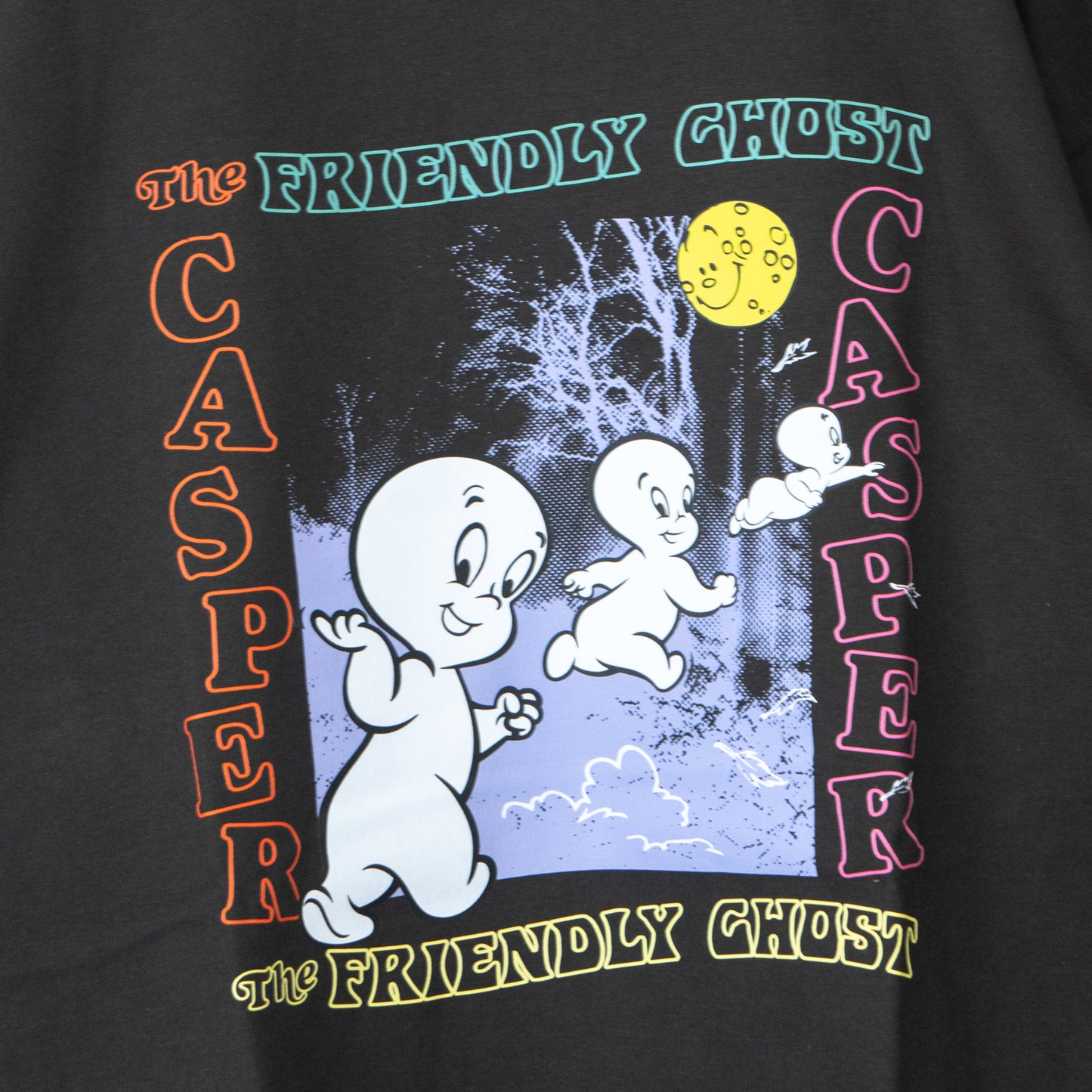 Casper Friendly Long Sleeve T-Shirt, Black, UNO1178