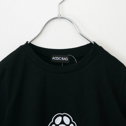 ACDC RAG  chaaaos カオス チビTシャツ BLACK/WHITE