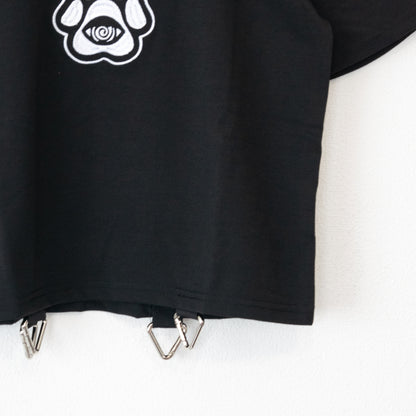 ACDC RAG  chaaaos カオス チビTシャツ BLACK/WHITE