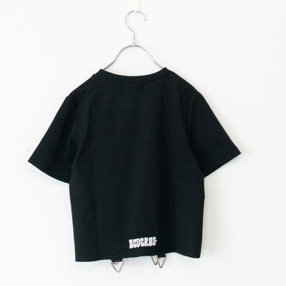 ACDC RAG  chaaaos カオス チビTシャツ BLACK/WHITE