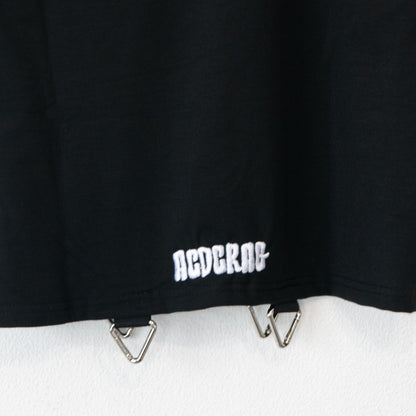 ACDC RAG  chaaaos カオス チビTシャツ BLACK/WHITE