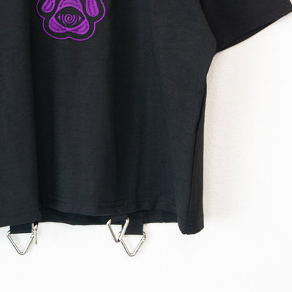 ACDC RAG  chaaaos カオス チビTシャツ BLACK/PURPLE