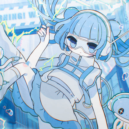 ACDC RAG Jellyfish Cyber ​​Big T-Shirt Blue