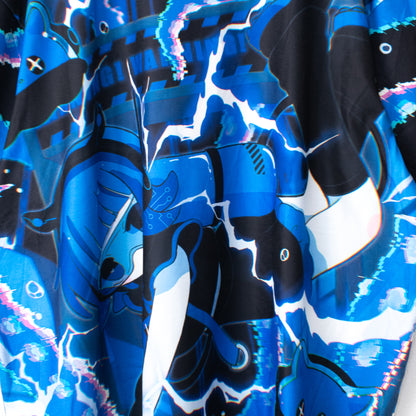 ACDC RAG メンダコサイバー BIG Tシャツ BLUE