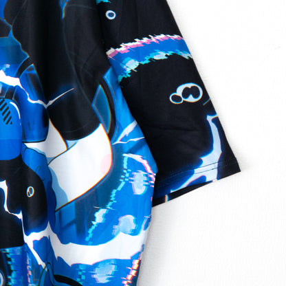 ACDC RAG メンダコサイバー BIG Tシャツ BLUE