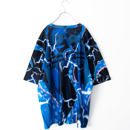 ACDC RAG メンダコサイバー BIG Tシャツ BLUE