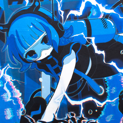 ACDC RAG メンダコサイバー BIG Tシャツ BLUE