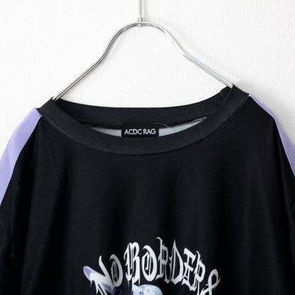 ACDC RAG LOVE PUNK BIG Tシャツ BLACK PURPLE