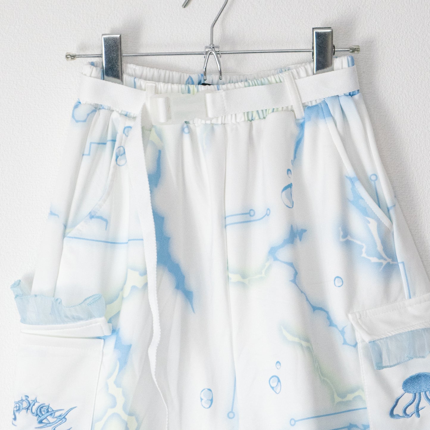 ACDC RAG クラゲサイバー ジッパーセパレート ロングパンツ BLUE WHITE