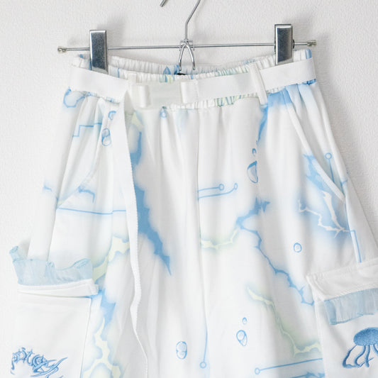 ACDC RAG クラゲサイバー ジッパーセパレート ロングパンツ BLUE WHITE