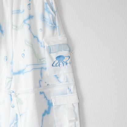 ACDC RAG クラゲサイバー ジッパーセパレート ロングパンツ BLUE WHITE