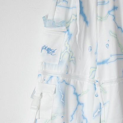 ACDC RAG クラゲサイバー ジッパーセパレート ロングパンツ BLUE WHITE