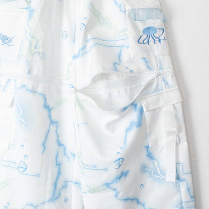 ACDC RAG クラゲサイバー ジッパーセパレート ロングパンツ BLUE WHITE