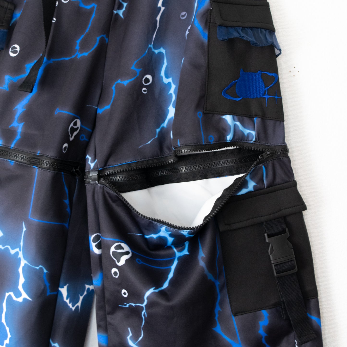 ACDC RAG メンダコサイバー ジッパーセパレート ロングパンツ BLUE BLACK