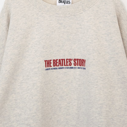 THE BEATLES Union Jack Sweatshirt WHITE
