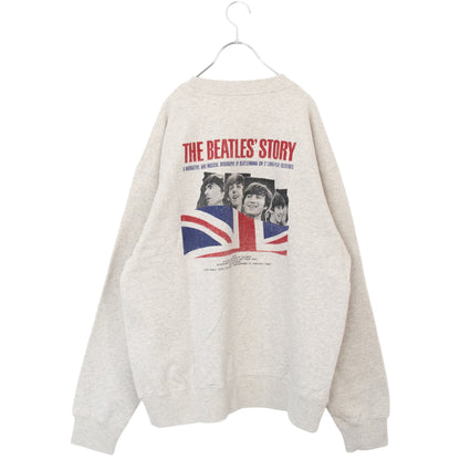 THE BEATLES Union Jack Sweatshirt WHITE
