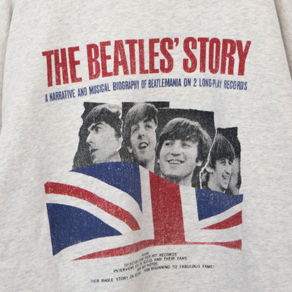 THE BEATLES Union Jack Sweatshirt WHITE