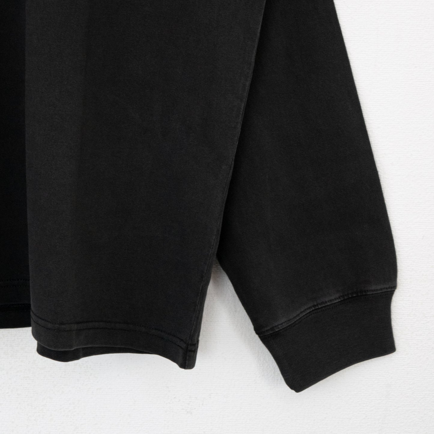 THE BEATLES Pigment Logo Long T-Shirt, Charcoal