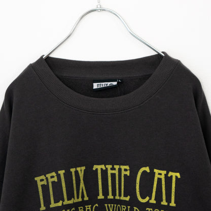 FELIX THE CAT ツアーイラスト スウェットトップ CHARCOAL