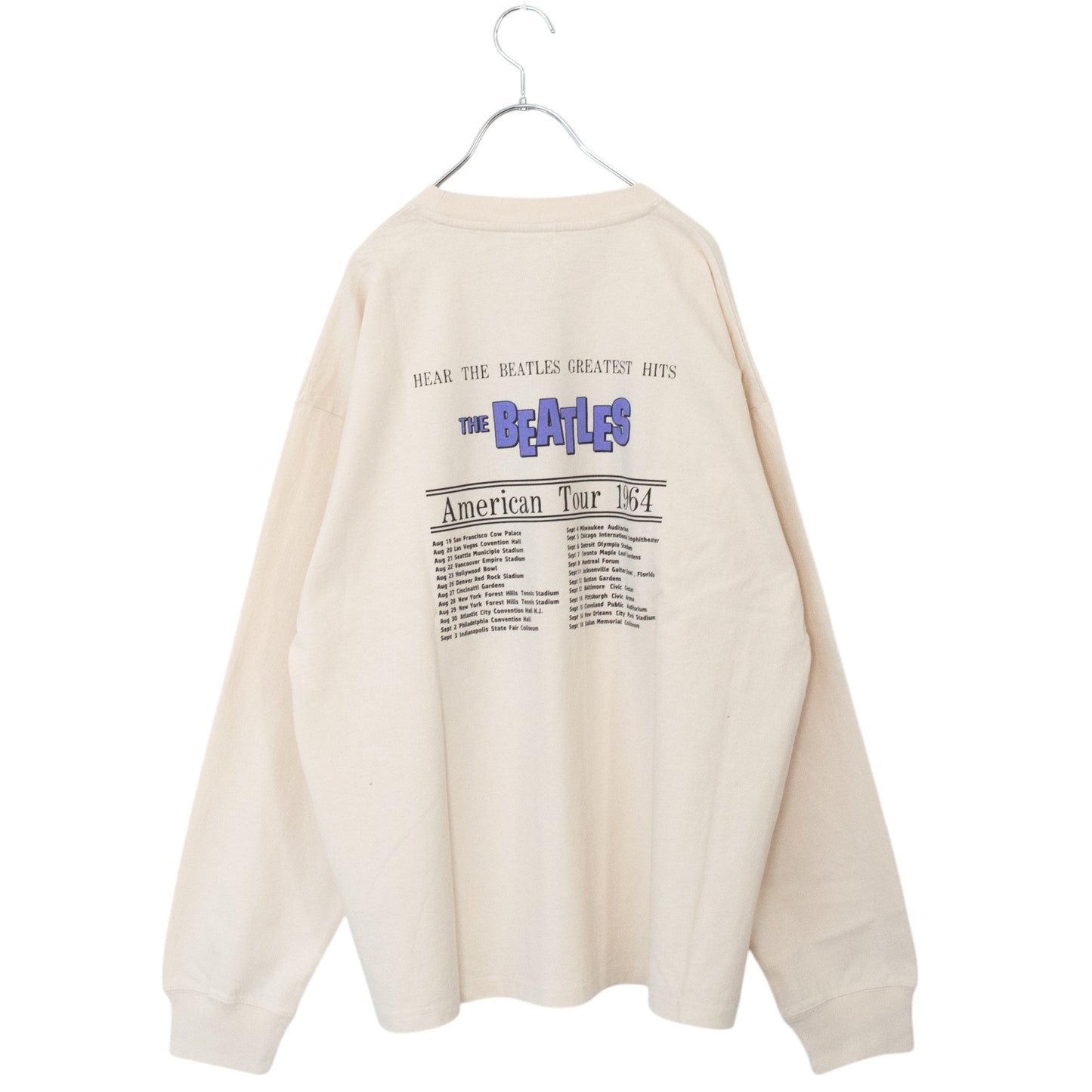 THE BEATLES ビートルズ サークルフォト ロンT WHITE