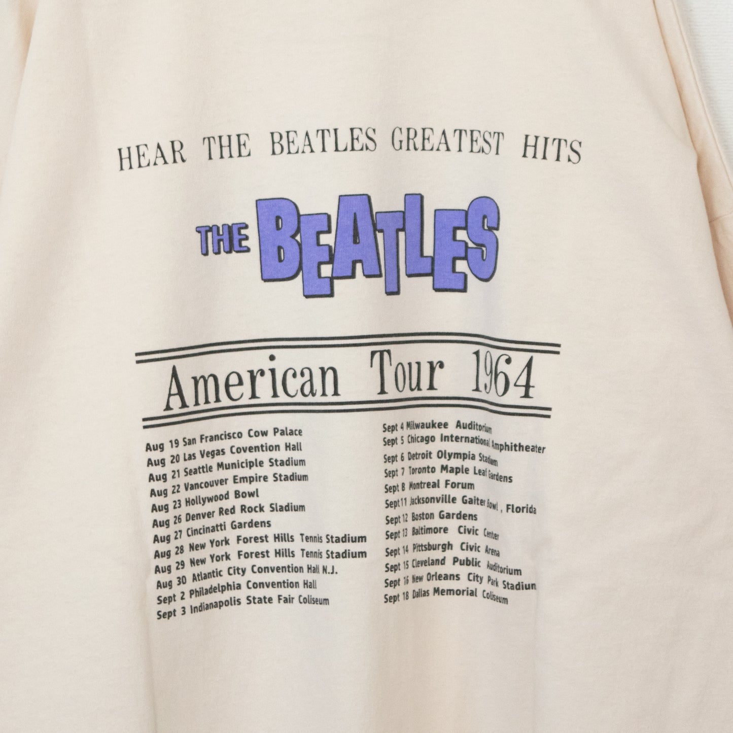 THE BEATLES ビートルズ サークルフォト ロンT WHITE